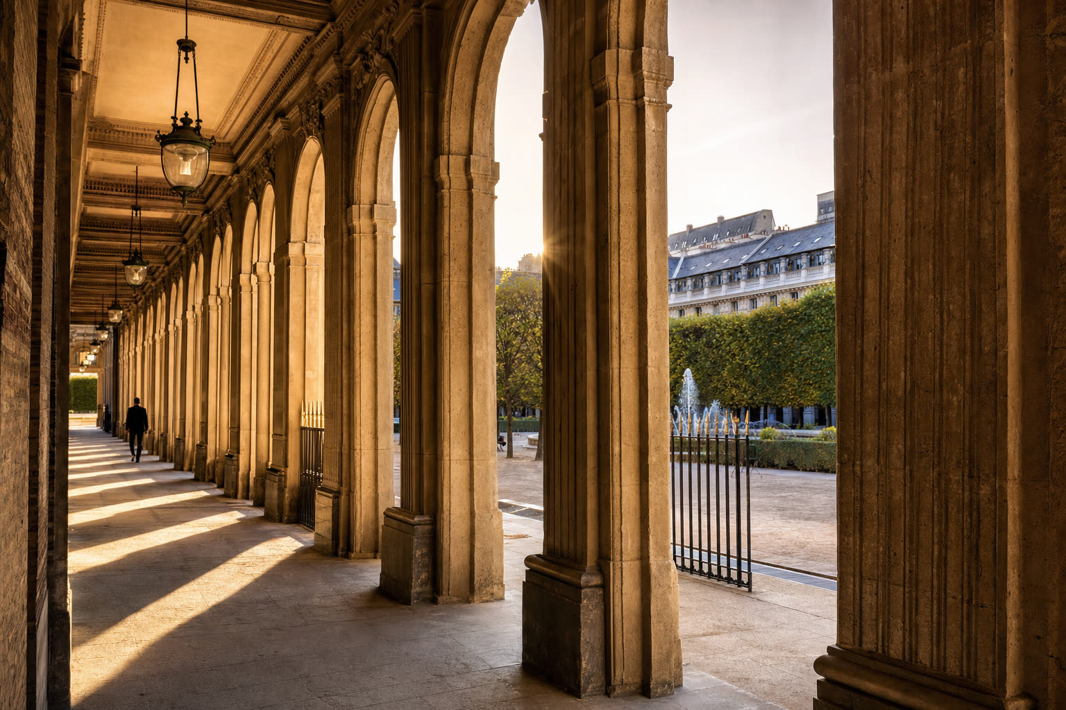 Palais Royal colonnade and garden